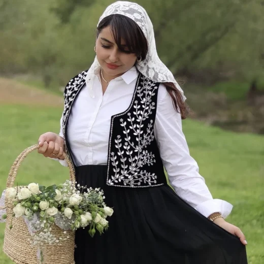 سخمه جواهردوزی طرح شکوفه پاستیلی کد 1148 - Image 2