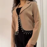 کراپ کت مازراتی کرم آماده ارسال - Image 2