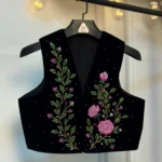 سخمه جواهردوزی گل ناز صورتی کد 1230