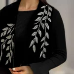 سخمه یقه راستا برگ کد 1258 - Image 2