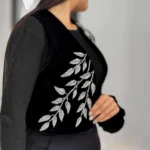 سخمه یقه راستا برگ کد 1258 - Image 4
