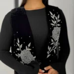 سخمه یقه راستا گل یخی آماده ارسال - Image 3