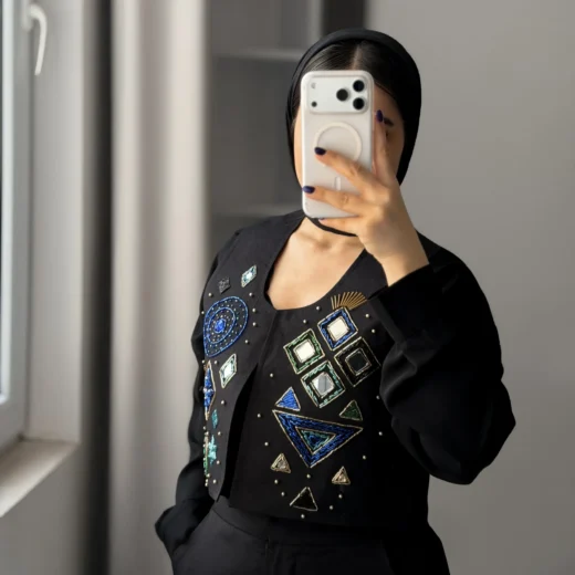 سخمه جواهردوزی نیلا کد 1316 - Image 2